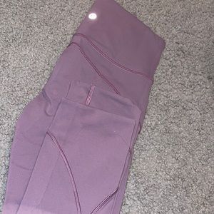 instill high rise tight 25" lululemon purple quartz leggings size 2